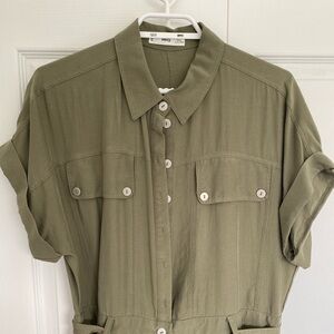 Mango jumpsuit size 12 comfy and cute